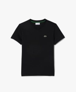 Lacoste T-Kids V-Neck Cotton T-Shirt-TJ8069-51-lacoste factory outlet