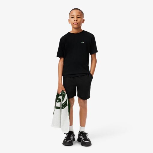 Lacoste T-Kids Ultra Dry Technical Cotton Sport T-Shirt-TJ8811-51-lacoste sale - Image 2