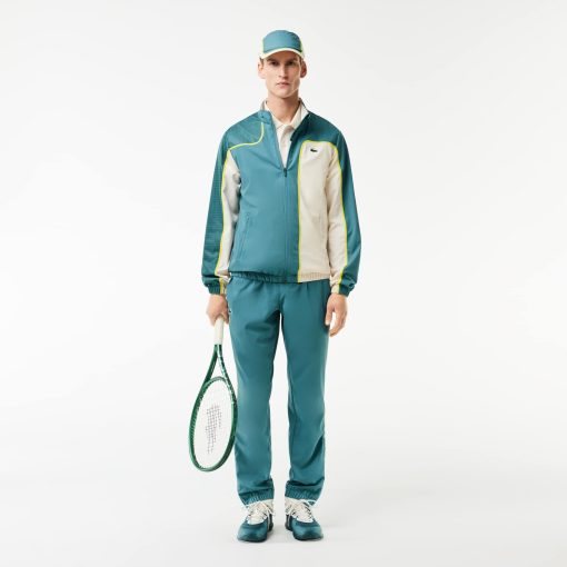 Lacoste Men-Mens Colorblock Tennis Sweatsuit-WH7573-51-lacoste cardigan - Image 2