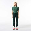 Lacoste Pants & Leggings-Women’s SPORT Logo Stripe Ultra-Dry Leggings-OF4909-51-lacosta 4