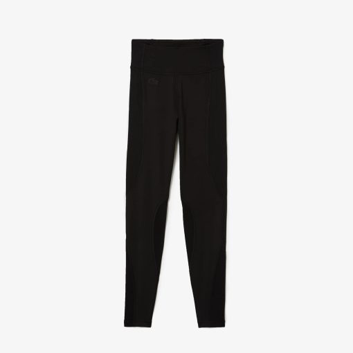 Lacoste Pants & Leggings-Womens SPORT Colorblock Knit Effect Leggings-XF0752-51-lacoste store near me