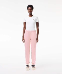 Lacoste Pants & Leggings-Womens Straight Leg Embroidered Sweatpants-XF0853-51-lacoste cardigan