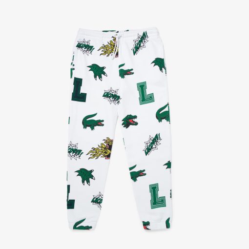 Lacoste Pants & Leggings-Womens Comic Print Sweatpants-XF1412-51-lacoste us