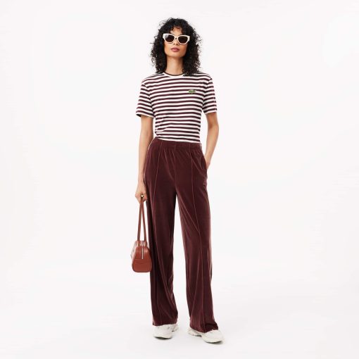 Lacoste Pants & Leggings-Womens Velour Sweatpants-XF2650-51-lacoste store