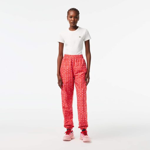 Lacoste Pants & Leggings-Women’s Logo Print Joggers-XF5876-51-lacoste france