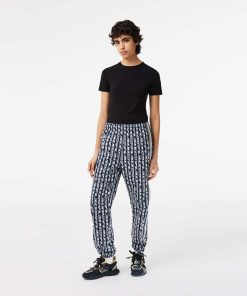 Lacoste Pants & Leggings-Women’s Logo Print Joggers-XF5876-51-lacosta