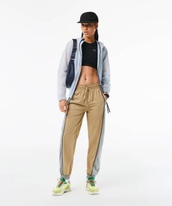 Lacoste Pants & Leggings-Women’s Perforated Effect Joggers-XF5889-51-lacost 2