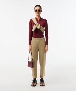 Lacoste Pants & Leggings-Womens Piqué Sweatpants-XF7077-51-lacoste store near me 2