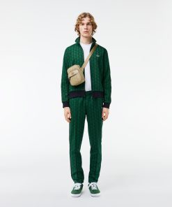 Lacoste Mens Paris Monogram Sweatpants-XH1440-51-lacoste cardigan 2