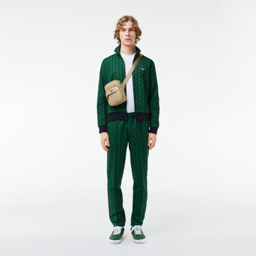 Lacoste Mens Paris Monogram Sweatpants-XH1440-51-lacoste cardigan - Image 2