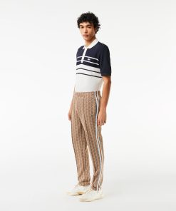 Lacoste Pants & Sweatpants-Mens Paris Monogram Sweatpants-XH1440-51-lacoste store near me