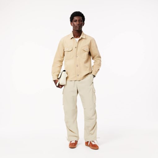 Lacoste Pants & Sweatpants-Mens Relaxed Fit Lightweight Cargo Pants-XH2930-51-lacoste outlet - Image 2