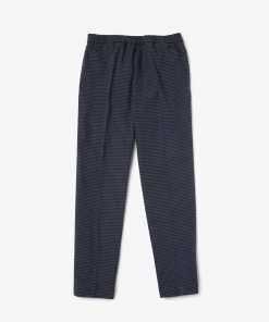 Lacoste Tracksuits-Mens Heritage Checkered Stretch Cotton Sweatpants-XH3183-51-lacoste us 2