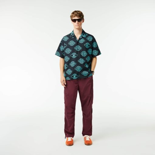 Lacoste Pants & Sweatpants-Mens Relaxed Fit Water-Repellent Cargo Pants-XH3341-51-locoste - Image 2