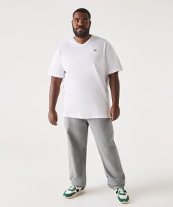 Lacoste Pants & Sweatpants-Men’s Big Fit Cotton Fleece Sweatpants-XH4645-51-lacoste store near me