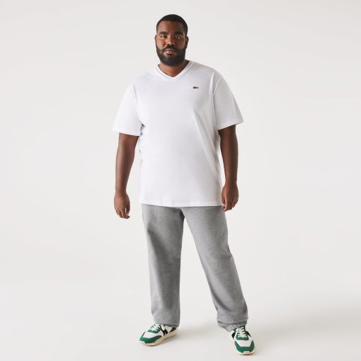 Lacoste Pants & Sweatpants-Men’s Big Fit Cotton Fleece Sweatpants-XH4645-51-lacoste store near me