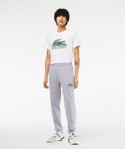 Lacoste Pants & Sweatpants-Men’s Unbrushed Fleece Sweatpants-XH5089-51-locoste