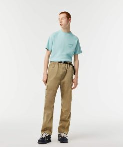 Lacoste Pants & Sweatpants-Men’s Relaxed Fit Water-Repellent Pants-XH5442-51-lacoste store near me