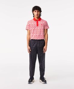 Lacoste Pants & Sweatpants-Men’s Monogram Print Joggers-XH5451-51-lacoste store near me