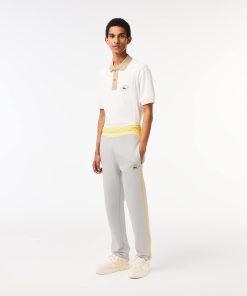 Lacoste Pants & Sweatpants-Men’s Colorblock Organic Cotton Sweatpants-XH6004-51-lacoste cardigan