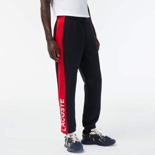 Lacoste Men’s Sweatpants with Branding and Contrast Stripe Detail-XH8370-51-lacoste usa - Image 2