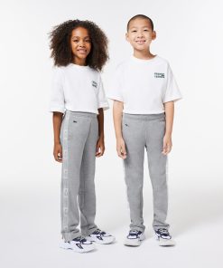 Lacoste Pants & Shorts-Kids Fleece Cotton Sweatpants-XJ1269-51-lacoste france