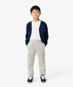 Lacoste Pants & Shorts-Kids Fleece Cargo Sweatpants-XJ7345-51-lacoste store near me 2