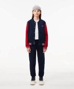 Lacoste Pants & Shorts-Kids Fleece Sweatpants-XJ9728-51-lacost 2