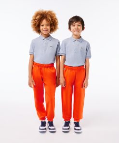 Lacoste Pants & Shorts-Kids Fleece Sweatpants-XJ9728-51-locoste